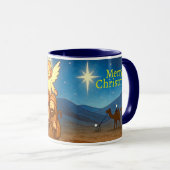 Holy Night Selfie Christmas 11 oz Coffee Mug Mok (Voorkant rechts)