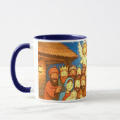Holy Night Selfie Christmas 11 oz Coffee Mug Mok (Links)