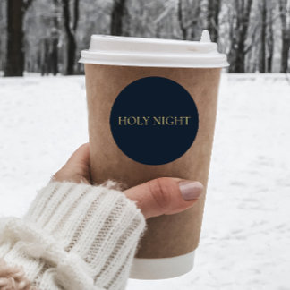 Holy Night Sticker #3 – Navy Christian Christmas
