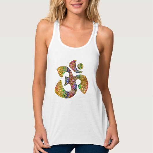 Holy OM - Ornament goudkleurig Tanktop (Voorkant)