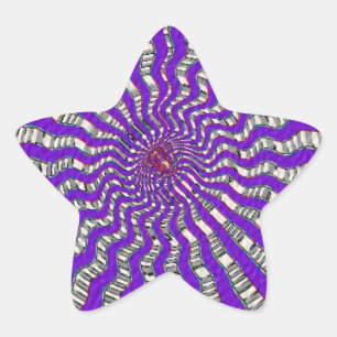 HOLY Paars Cosmic Force - Tune to your Innerself Ster Sticker