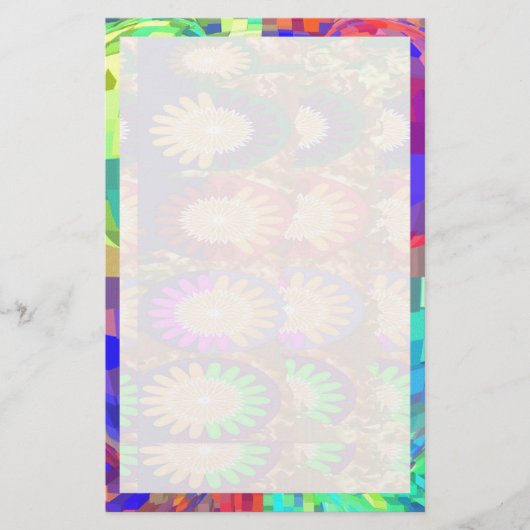 Holy Paarse CRYSTAL Set Contrastpatroon Briefpapier (Voorkant)