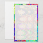 Holy Paarse CRYSTAL Set Contrastpatroon Briefpapier (Voorkant / Achterkant)