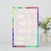 Holy Paarse CRYSTAL Set Contrastpatroon Briefpapier (Staand voorkant)