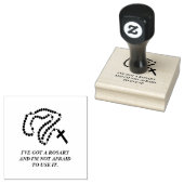 HOLY ROSARY BEADS VIRGIN MARY RUBBER STEMP RUBBERSTEMPEL (Gestempeld)