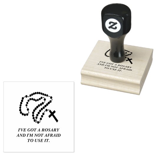 HOLY ROSARY BEADS VIRGIN MARY RUBBER STEMP RUBBERSTEMPEL (Gestempeld)