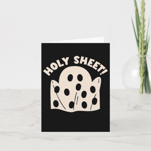 Holy Sheet Funny Halloween Ghost Holy Sheet Kaart (Voorkant)