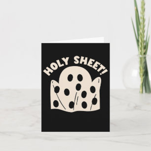 Holy Sheet Funny Halloween Ghost Holy Sheet Kaart