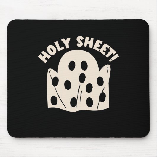 Holy Sheet Funny Halloween Ghost Holy Sheet Muismat (Voorkant)