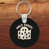 Holy Sheet Funny Halloween Ghost Holy Sheet Sleutelhanger (Voorkant)