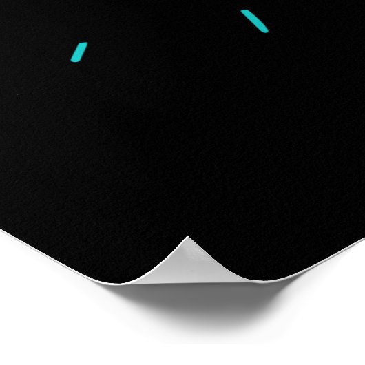 Holy Sheet Funny Halo Paper Pun Dark BG Poster (Hoek)