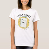 Holy Sheet Funny Halo Paper Pun T-shirt (Voorkant)