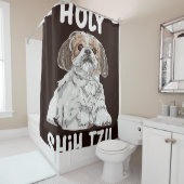 Holy Shih Tzu Cute Shih Tzu Douchegordijn (In situ)