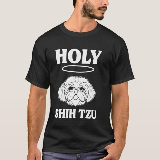 Holy Shih Tzu Dog Groomer T-shirt (Voorkant)