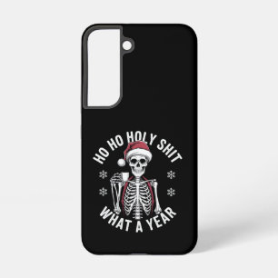 Holy Shirt wat een jaar kerst Humor skelet Samsung Galaxy Hoesje
