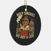 Holy Smoke Paus Leo XIV Christelijke Kerk Keramisch Ornament (Rechts)