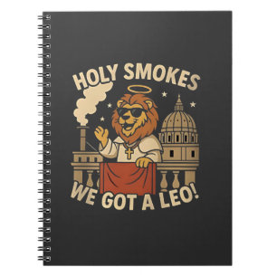 Holy Smoke Paus Leo XIV Christelijke Kerk Notitieboek