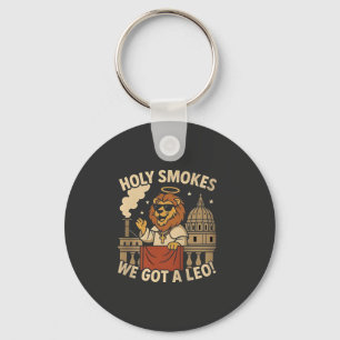 Holy Smoke Paus Leo XIV Christelijke Kerk Sleutelhanger