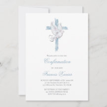 Holy Spirit blue cross Confirmation