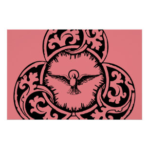 Holy Spirit Dove Christelijk symbool Perfect Poster