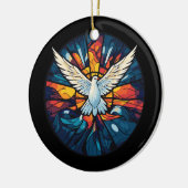 Holy Spirit Dove Glas in lood stijl Keramisch Ornament (Links)