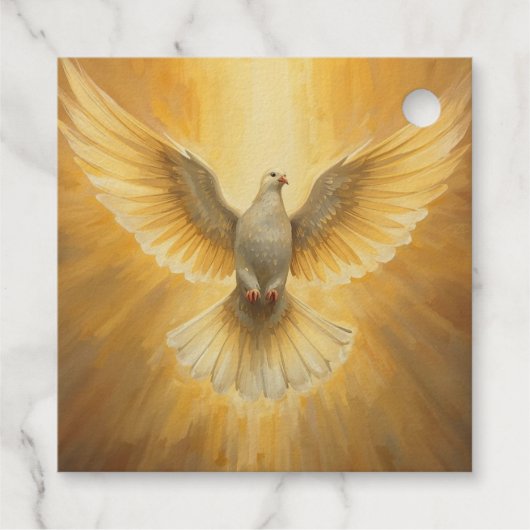 Holy Spirit Dove- Religious Occasions  Bedankjes Labels (Achterkant)