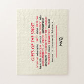 HOLY SPIRIT GIFTS | Monogram | CHRISTELIJK Legpuzzel (Verticaal)