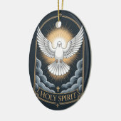 Holy Spirit Keramisch Ornament (Links)