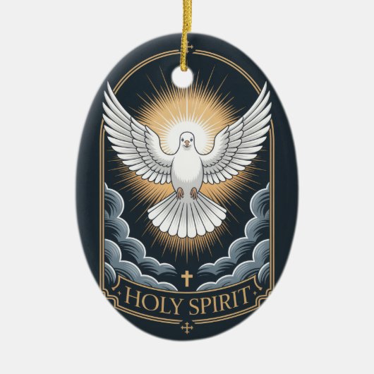 Holy Spirit Keramisch Ornament (Voorkant)