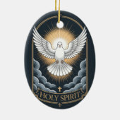 Holy Spirit Keramisch Ornament (Achterkant)