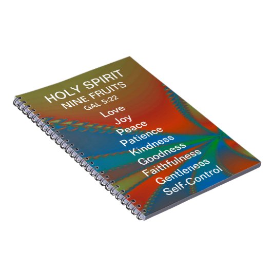 HOLY SPIRIT "Nine Fruits" Gal.5:22 JOURNAL Notitieboek (Rechterzijde)