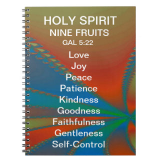 HOLY SPIRIT "Nine Fruits" Gal.5:22 JOURNAL Notitieboek