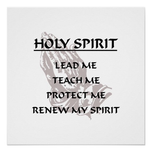 HOLY SPIRIT PERFECT POSTER (Voorkant)