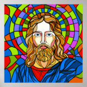 holy stained glass design procreate hand drawing  poster (Voorkant)