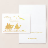 Holy Three Kings & Christmas Star Gold Foil Kaart (Display)