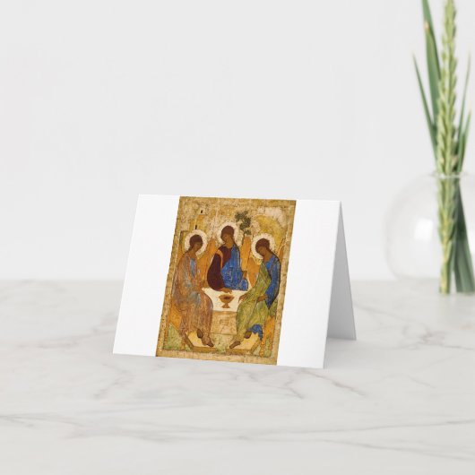 Holy Trinity by Andrey Rublev Bedankkaart (Voorkant)