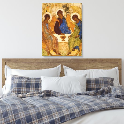 Holy Trinity by Andrey Rublev Canvas Afdruk (Insitu (Slaapkamer))