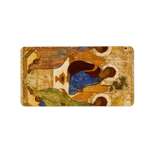 Holy Trinity by Andrey Rublev Etiket (Voorkant)