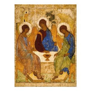 Holy Trinity by Andrey Rublev Foto Afdruk
