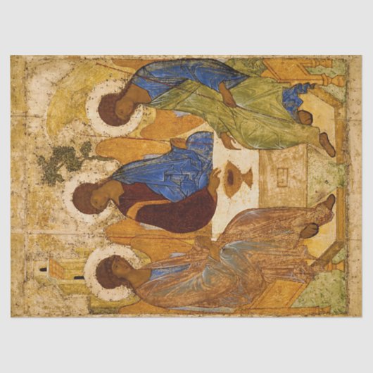 Holy Trinity by Andrey Rublev Tissuepapier (Voorkant)