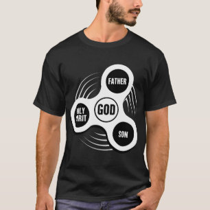 Holy Trinity Christelijk Fidget Spinner T-shirt