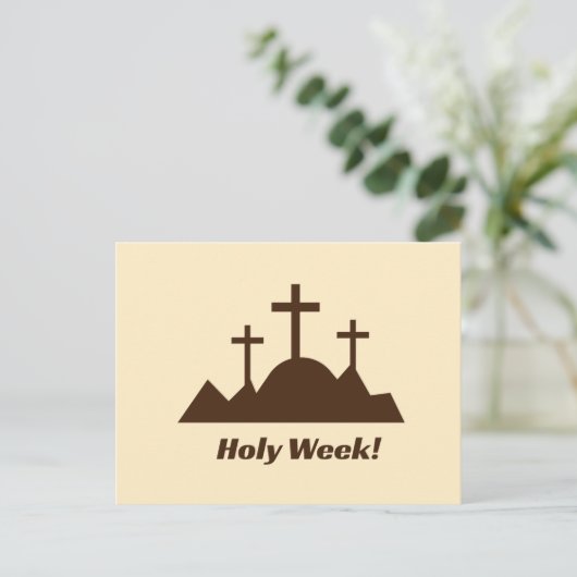 Holy Week - Easter Feestdagenkaart (Staand voorkant)
