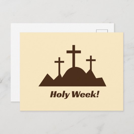 Holy Week - Easter Feestdagenkaart (Voorkant / Achterkant)