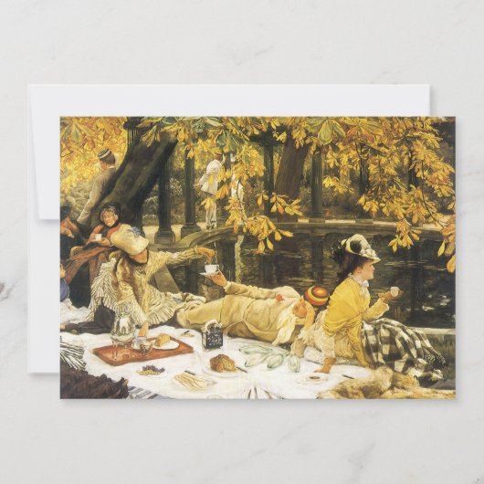 Holyday, de picknick van James Tissot, Victoriaans (Voorkant)