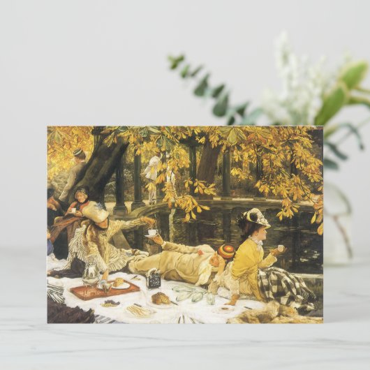 Holyday, de picknick van James Tissot, Victoriaans (Staand voorkant)