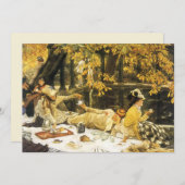 Holyday, de picknick van James Tissot, Victoriaans (Voorkant / Achterkant)