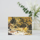Holyday, de picknick van James Tissot, Victoriaans Briefkaart (Staand voorkant)