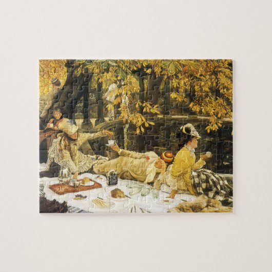 Holyday, de picknick van James Tissot, Victoriaans Legpuzzel (Horizontaal)