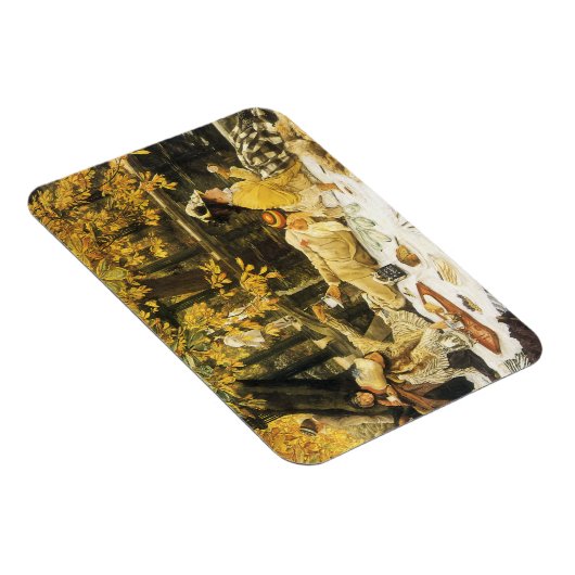 Holyday, de picknick van James Tissot, Victoriaans Magneet (Rechterzijde)