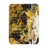 Holyday, de picknick van James Tissot, Victoriaans Magneet (Verticaal)